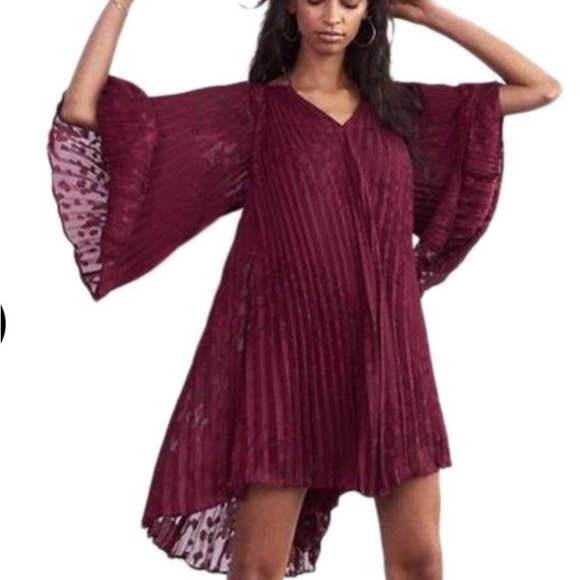 ANTHROPOLOGIE Toulon Pleated Mini Dress - Picture 2 of 6